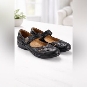 Cobb Hill 7.5M Black Leather Mary Jane Comfort Shoes